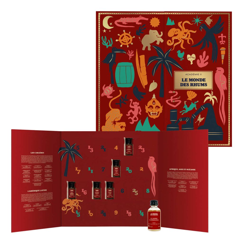 Calendrier avent le monde des rhums