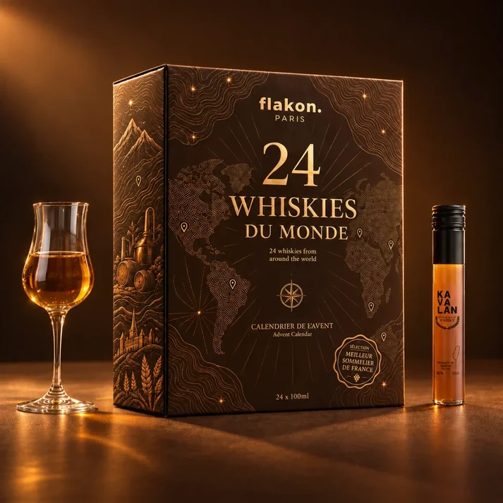 Calendrier avent whisky du monde Flakon