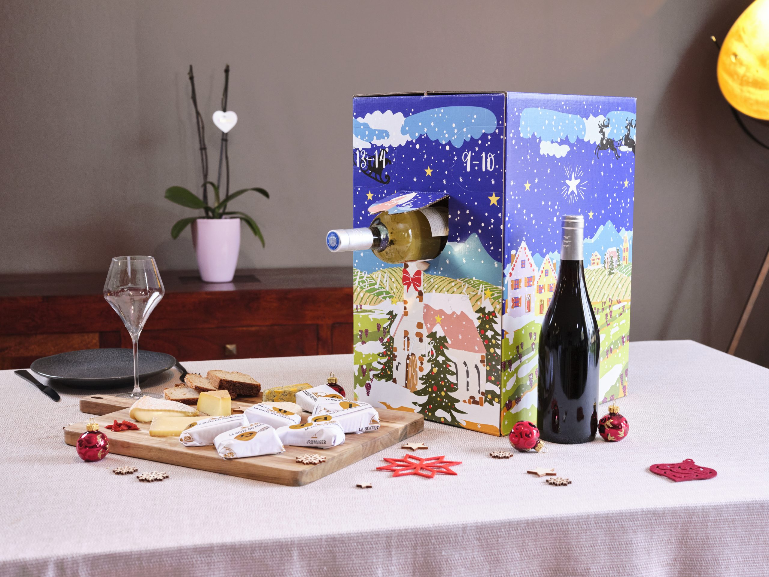 Calendriers de l'avent fromage et vin