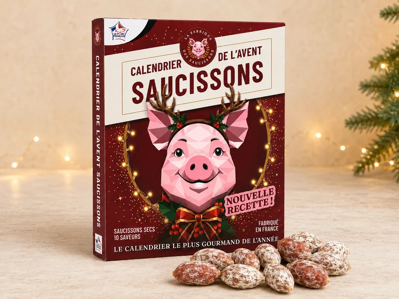 Calendrier avent 25 mini-saucissons 2026